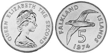 5 Pence 1974-1992
