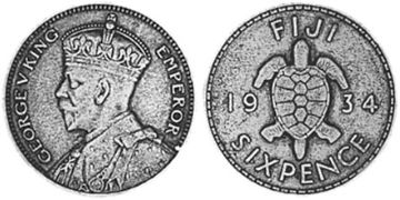 Sixpence 1934-1936