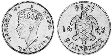 Sixpence 1942-1943