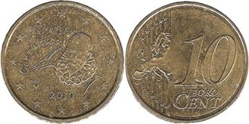 10 Euro Cent 2010-2013