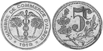 5 Centimes 1916-1921