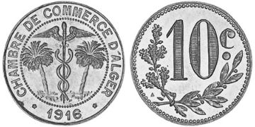 10 Centimes 1916-1921