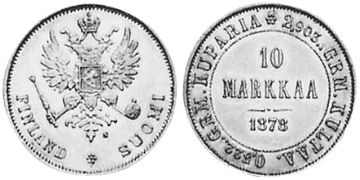 10 Markkaa 1878