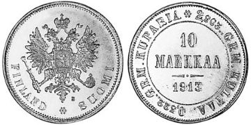 10 Markkaa 1879-1913