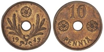 10 Pennia 1941-1943