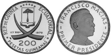 200 Pesetas 1970