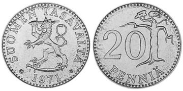 20 Pennia 1963-1990