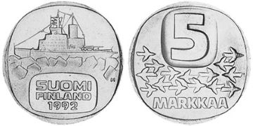 5 Markkaa 1979-1993