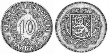 10 Markkaa 1928-1939