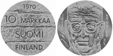 10 Markkaa 1970