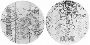100 Markkaa 1992