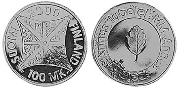 100 Markkaa 2000