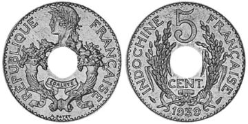 5 Centů 1938-1939