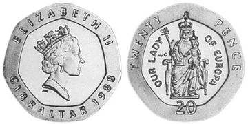 20 Pence 1988-1997