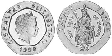 20 Pence 1998-2001