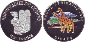 1000 Franků 1996