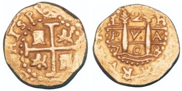 2 Escudos 1701-1744