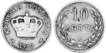 10 Lepta 1900