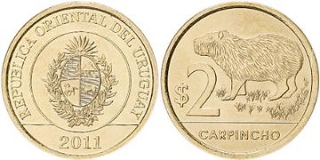2 Pesos Uruguayos 2011-2012