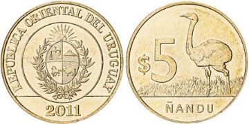 5 Pesos Uruguayos 2011