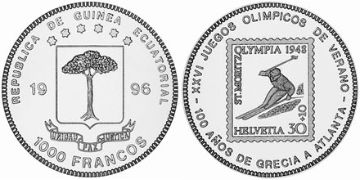 1000 Francos 1996