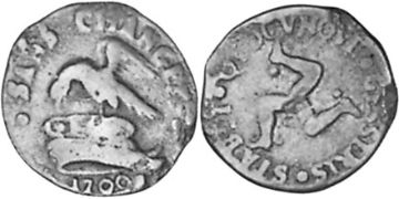 1/2 Penny 1709