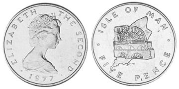 5 Pence 1976-1979