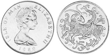 5 Pence 1980-1983