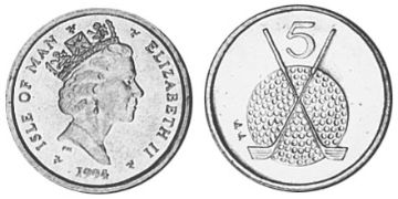 5 Pence 1994-1995