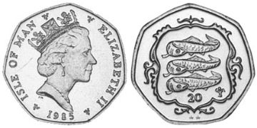20 Pence 1985-1987
