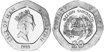 20 Pence 1993-1995