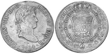 8 Escudos 1824