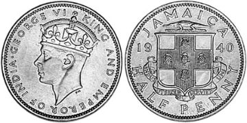 1/2 Penny 1938-1947