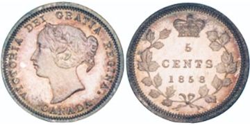 5 Centů 1858-1901