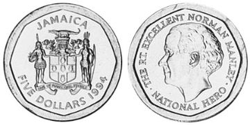 5 Dollars 1994-2006