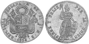 4 Escudos 1854