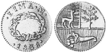 1/2 Escudo 1838