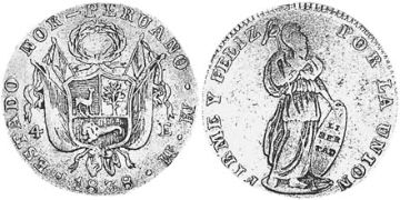 4 Escudos 1838