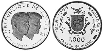1000 Francs 1969-1970