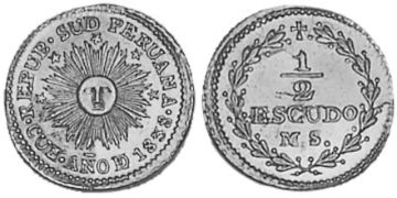 1/2 Escudo 1838