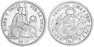 25 Centavos 1859