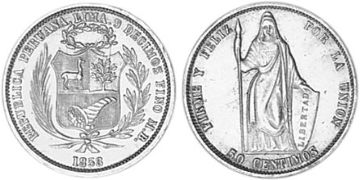 50 Centimos 1858