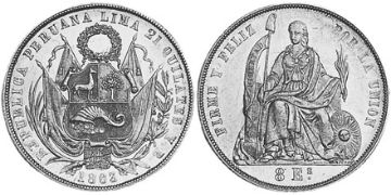 8 Escudos 1862-1863