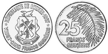 25 Francs 1987