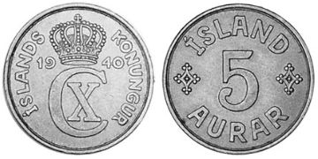 5 Aurar 1940-1942