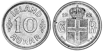 10 Aurar 1922-1939