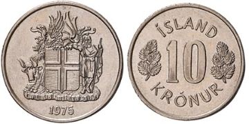 10 Kronur 1967-1980