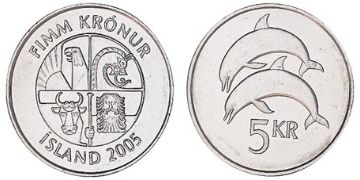 5 Kronur 1996-2008