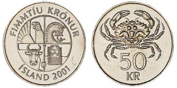 50 Kronur 1987-2005