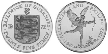 25 Pence 1972